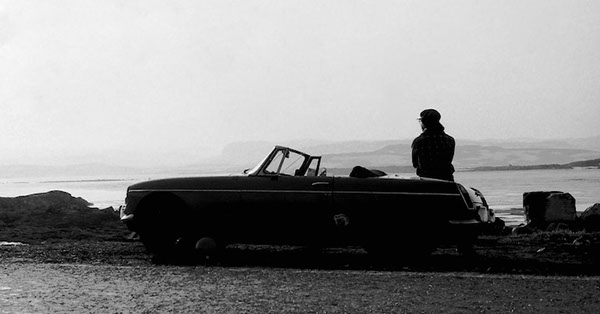 MG B resting at Hardangervidda, Norway.