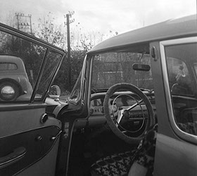 Opel Rekord Caravan 1958 and Moskwitch1958