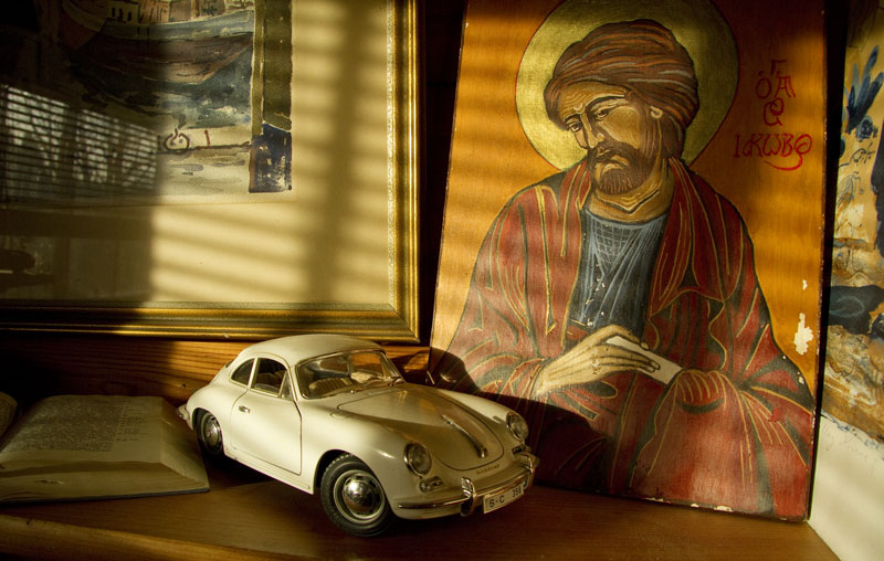 Porsche 356 and Saint Jacob icon